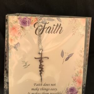 Silver Faith Necklace